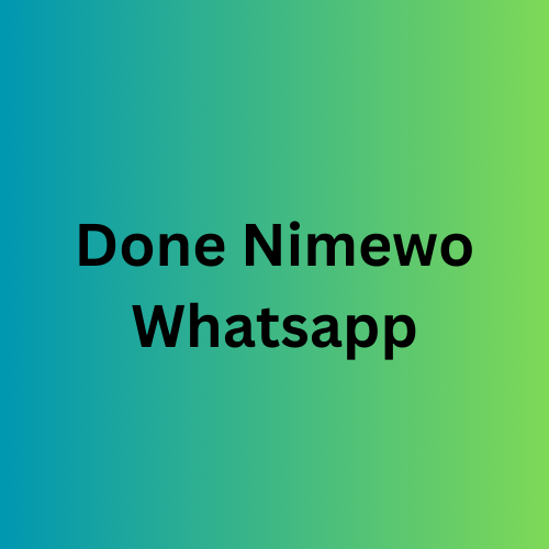 Done Nimewo Whatsapp