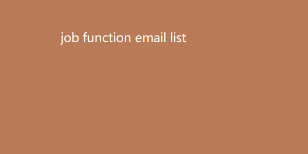 job function email list