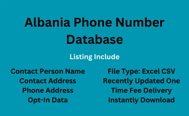 Albania phone number database