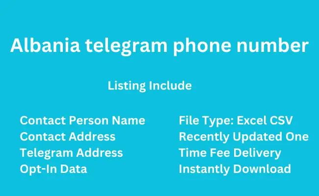 Albania telegram phone number