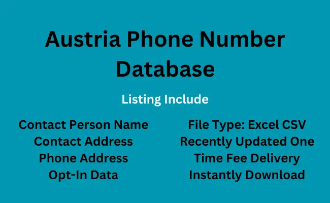 Austria phone number database