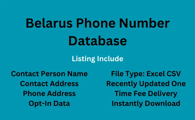 Belarus phone number database