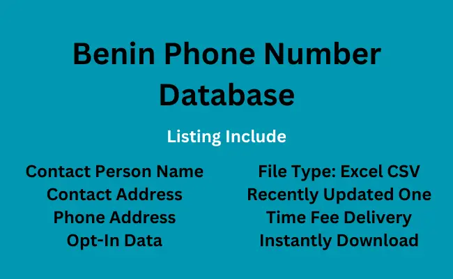 Benin phone number database