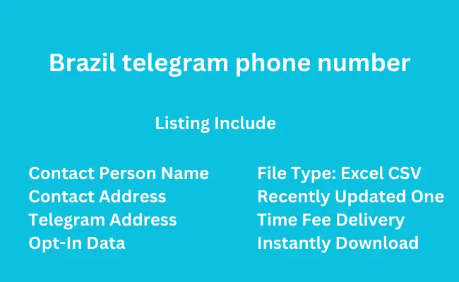 Brazil telegram phone number