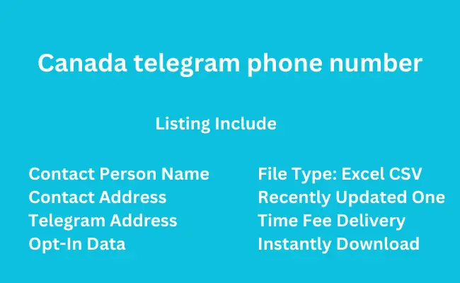 Canada telegram phone number