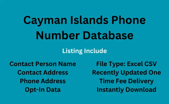 Cayman Islands phone number database