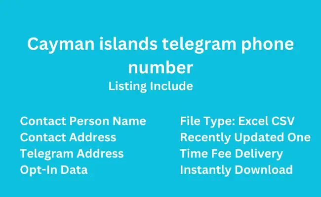 Cayman islands telegram phone number