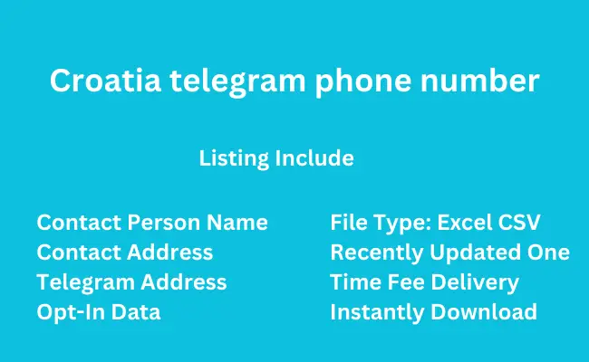 Croatia telegram phone number