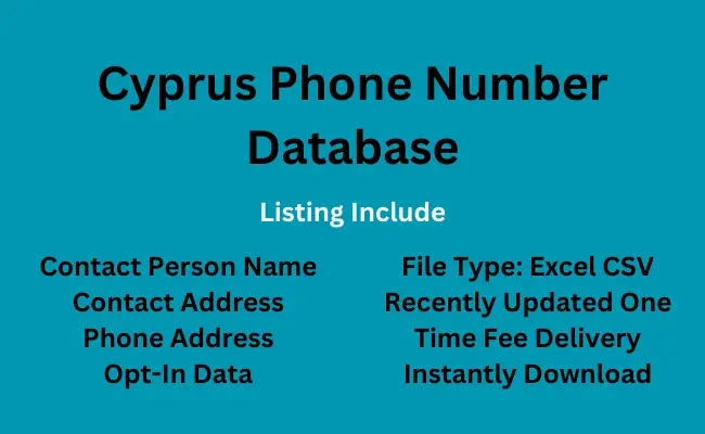 Cyprus phone number database