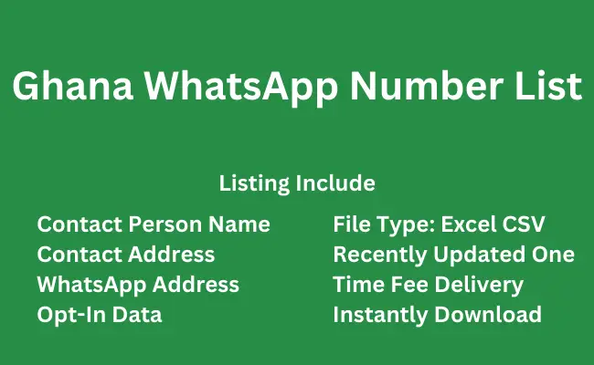 Ghana whatsapp number list