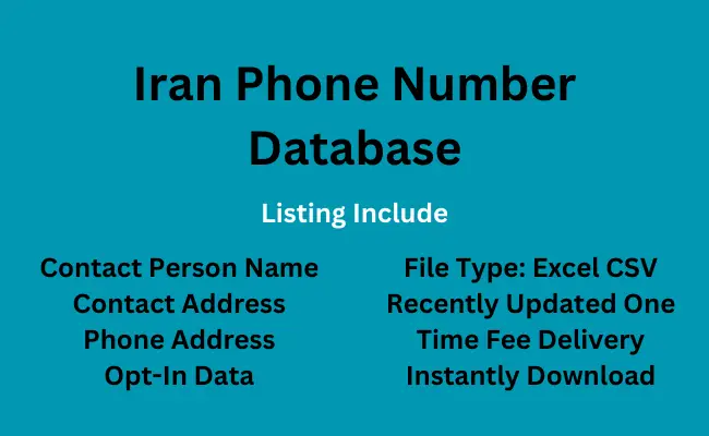 Iran phone number database