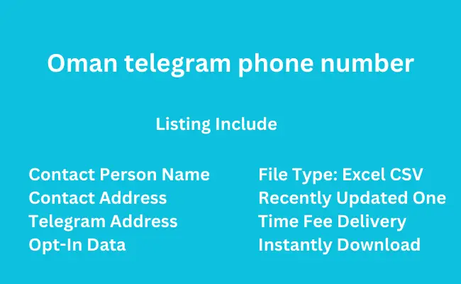 Oman telegram phone number