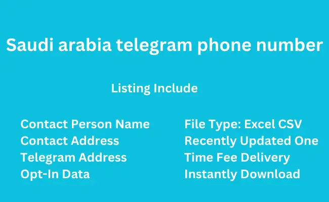 Saudi arabia telegram phone number