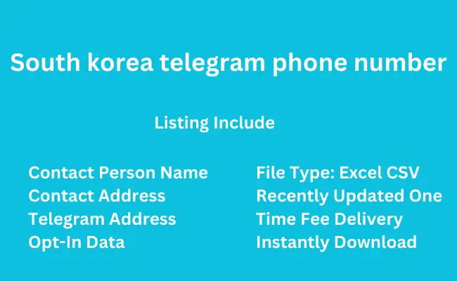 South korea telegram phone number